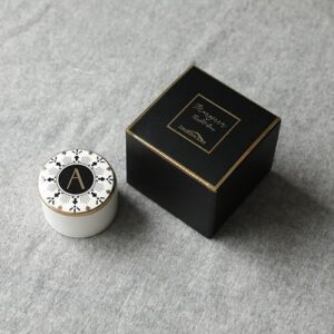 COLLECTIVE HOME - Monogram Jewelry Box, Bohemian Ceramic Trinket Box, Storage for Necklace Ring Bracelet Keys, Birthday Mother's Day Christmas Gift for Women, 3.25" x 2.5" (A) - Image 5