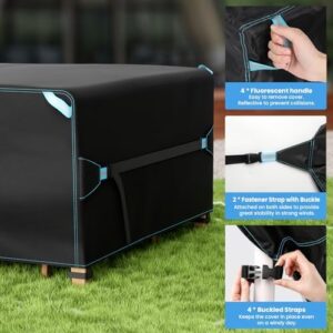Duerer Patio Furniture Covers Waterproof 420D Outdoor Furniture Covers 74"L X 47"W X 28"H, for Patio Furniture Sets, Sofa, Table and Chair Set Cover, Anti-UV Rain Snow Dust Wind-Proof with Air Vent - Image 3