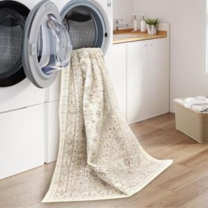 zesthome 8x10 Area Rugs for Living Room,Non-Slip Backing Washable Rugs,Vintage Large Area Rug,Stain Resistant Home Decor Rug - Image 6