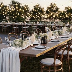 Luxurious Gift Set Textured Ceramic Vase 10 Inch with Olive Branches 22 Inch Tall White Medium Vase Artificial Topiaries Fake Plants, Minimalist Shelf Decor, Neutral Home Office High End Gifting Decor - Image 9