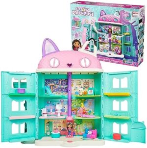 Gabby’s Dollhouse, Purrfect Dollhouse with 15 Pieces including Toy Figures, Furniture, Accessories and Sounds, Kids Toys for Ages 3 and up