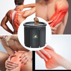 Ultimate Ice Bath Tub for Athletes - 116 Gal Cold Plunge Tub with Cover - Portable Multi-Layered Cold Water Ice Pod for Home, Outdoor, and Gym Therapy Recovery - Image 6