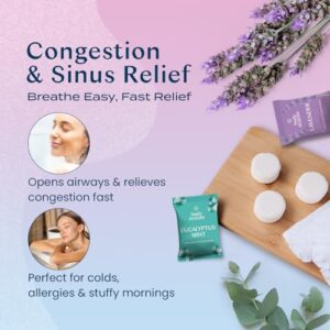 Body Restore Shower Steamers Aromatherapy 6 Pack - Easter Basket Stuffers, Relaxation Birthday Gifts for Mom, Dad, Best Friend, Travel Essentials, Stress Relief, Self Care, Bath Bombs - Bloom - Image 4