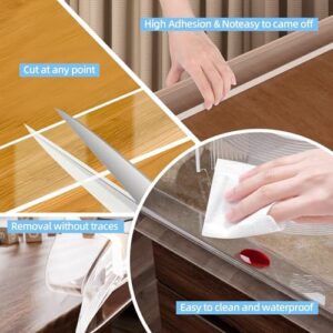 1.18 in x 16.4 FT,Clear Edge Corner Protector Baby Proofing with 6 Corners,Self Adhesive Protective Bumper Guards for Cabinet Door Desk Glass Table Bed Furniture,Kitchen Countertop - Image 7