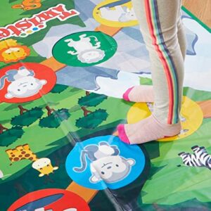 Hasbro Gaming Twister Junior Game, Animal Adventure 2-Sided Mat, 2 Games in 1, Party Game for Kids Ages 3 and Up and 2-4 Players (Amazon Exclusive) - Image 4