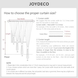 Joydeco Pinch Pleated Linen Blackout Curtains 2 Panels, 84 Inches Long Room Darkening Curtains,100% Blackout Textured Insulated Drapes for Bedroom & Luxury Living Room Decor (W40 x L84 Inch, Ivory) - Image 7