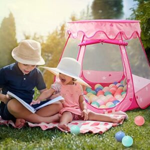 Princess Tent with Star Light for 1 Year Old Birthday Gift, Ball Pit for Babies, Toddlers Girls Toys, Easy to Pop Up and Assemble - Image 3