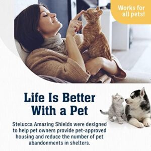 Stelucca Amazing Shields Sofa Protectors from Pets - 6-Pack of 17-Inch x 12-Inch Cat Anti Scratch Furniture Protectors w/Twist Pins - Strong, Clear, Couch Protector - Cat Deterrent Accessories - Image 8