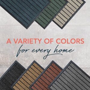 ubdyo Extra Durable Door Mat - Dirt Trapping Outdoor Welcome Mats - Non-Slip Outdoor Indoor Entrance - Low Profile Front Doormat (36" x 24", Bright Green) - Image 9