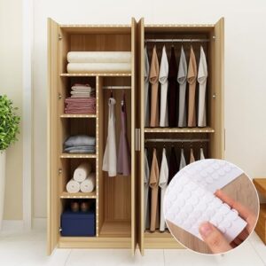 300pcs Small Felt Furniture Pads, Self-Adhesive EVA Foam Dot Circles, Round Felt Furniture Stickers for Desks Drawers Vases Photo Frames Cabinets Doors Candlesticks- White - Image 5