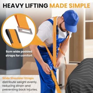 Thick Moving Blankets Heavy Duty 3 Pack - 72x42" Protecting Movers Blanket with Shoulder Straps, 1.9" Wide Handle Strap - Furniture Blanket Supplies, Moving Essentials for Packing for Home - Image 4