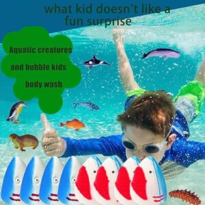 Shark Bath Bombs for Kids with Surprise Inside SEA Animals - Natural and Safe Bath Bombs Gift Set for Girls & Boys - Multicolored Organic Bubble Bath. - Image 6