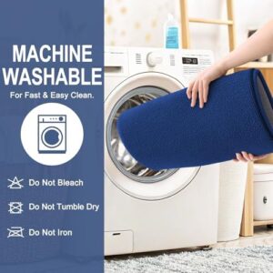 OLANLY Thick Memory Foam Bath Mat Rug 36x24, Extra Soft Absorbent Bathroom Rug, Quick Dry Bath Mats, Non-Slip, Machine Washable Carpet for Bathroom, Tub and Shower, Home Decor Accessories, Navy - Image 6