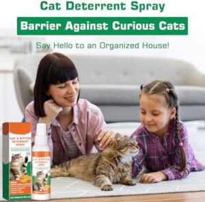 Cat Deterrent Spray, Natural Ingredients Cat Spray Deterrent for Cats and Kittens, Safe Cat Deterrent Indoor, Cat Urination Deterrent for Furniture Protection, Effective Cat Scratch Deterrent Training - Image 7
