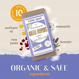 Earthy Good DIY Bath Bomb Kit With Organic Ingredients 100% Natural Includes: Essential Oils, Dried Rose, Chamomile & Lavender, Molds, Guide & More- Includes Furoshiki Cloth- Makes 10 Mini Bath Bombs - Image 4