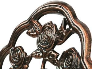 Oakland Living 3-Piece Rose Bistro Set with 23.5-Inch Cast aluminum Top Table - Image 4