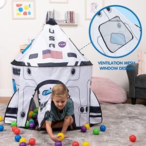 JOYIN Rocket Ship Play Tent Pop up Play Tent Kids Indoor Outdoor Spaceship Playhouse Tent Set - Image 2