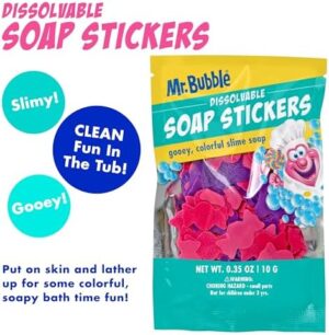 Mr. Bubble Ultimate Pack of Bath Time Fun 4 Favorites, Bath Potion, Bath Bomb, Soap Stickers, Bubble Bath (Pack of 2) - Image 7