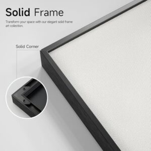 Large Framed Black and White Abstract Wall Art for Living Room, 3 Piece Big Canvas Prints Paintings Artwork for Walls, Modern Minimalist Black Gold Pictures for Hallway Office Wall Decor 24x36 Inch - Image 6