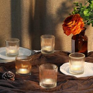 48 Pcs Votive Candle Holders - 2x2.5inchs Clear Glass Tea Lights Candle Holders in Bulk for Table Centerpiece, Tealight Candle Holder for Weddings, Home Decor, Baby Shower (Clear, 48) - Image 4