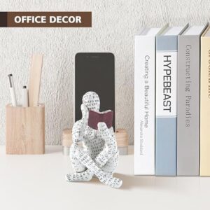 GRAPMKTG Home Decor Pulp Reading Women Thinker Statue Aesthetic Sculpture Room Decor Modern Abstract Decoration on Shelf Table Desk for Living Room Office Bedroom A - Image 6