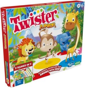 Hasbro Gaming Twister Junior Game, Animal Adventure 2-Sided Mat, 2 Games in 1, Party Game for Kids Ages 3 and Up and 2-4 Players (Amazon Exclusive) - Image 17