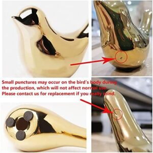 FANTESTICRYAN Small Birds Statues Gold Home Decor Modern Style Figurine Decorative Ornaments for Living Room, Bedroom, Office Desktop, Cabinets - Image 6