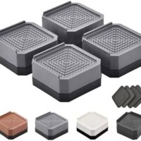 Bed Risers Furniture Risers Heavy-Duty Rectangular Adjustable Block Lift to 3 inches and 4.3 inches Desk, Sofa, Chair Legs, Refrigerator, Washing Machine Support up to 4000 pounds