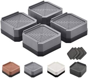 Bed Risers Furniture Risers Heavy-Duty Rectangular Adjustable Block Lift to 3 inches and 4.3 inches Desk, Sofa, Chair Legs, Refrigerator, Washing Machine Support up to 4000 pounds