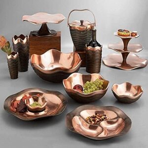 Nambe Copper Canyon Bowl | 7Inch Fruit Bowl for Kitchen Counter, Table, Mantel Dcor | Decorative Scalloped Edge Vegetable Basket | Salad Serving Bowl | 21.5 Ounce - Image 6