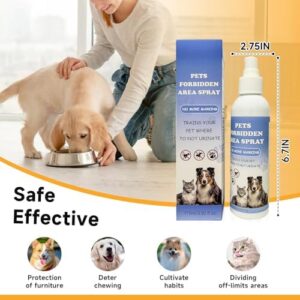 Pet Training Spray | Dog Deterrent Spraying for Peeing | Effective Dog Repellent Spraying for Furniture | Stops Chewing & Peeing | Safe for Indoor & Outdoor Use | 5.92 fl oz, 2 Pack - Image 3