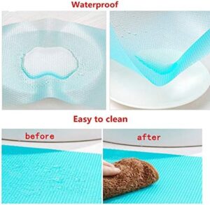 9 Pack Refrigerator Mats,Washable Fridge Mats Liners Easy to Clear Fridge Pads Mat Shelves Drawer Table Mats Refrigerator Liners for Shelves,3Red/3Green/3Blue - Image 3