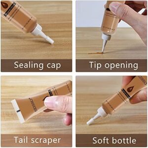 SEISSO Wood Repair Kit Wood Touch up Paint Restore Any Wood Furniture Wood Stain, 12 Colors Cover Surface Scratch for Wooden Floor Table, Filler Furniture Paint Oak, Cabinet, Door, Veneer, Walnut - Image 9