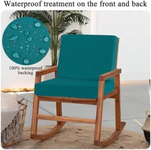 HEBE Outdoor Patio Cushion Covers Set of 12 Waterproof Stretch Seat Cushion Cover for Patio Furniture Clearance Outdoor Sofa Cushion Cover Replacement Couch Slipcovers Chair Seat Cover - Image 5