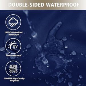 Outdoor Bench Cushion Waterproof 48"x18" – Fade-Resistant Patio Furniture Cushion with Ties for Porch Swing, Loveseat, or Indoor Bench Replacement, Navy Blue - Image 4