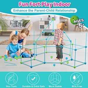Kids Fort Building Kit 120 Pieces Construction STEM Toys for 5 6 7 8 9 10 11 12 Years Old Boys and Girls Ultimate Forts Builder Gift Build DIY Educational Learning Toy for Indoor & Outdoor - Image 4