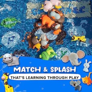 SplashEZ Mold Free Bath Toys for Babies & Toddlers, Animals No Hole Bath Toys for Kids, Toddler Gift, No Mold Bathtub Water Set for Kids, Pool, BPA-Free, Safe, Fun, Infant Ages 1 3 6 12 18 Months - Image 7