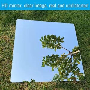 DARENYI 16"x 12"x 4Pcs Acrylic Mirror Sheet, Flexible Non Glass Full Length Full Body Mirror Tiles with Adhesive Tapes for Wall Bathroom Bedroom Door Home Decor - Image 8