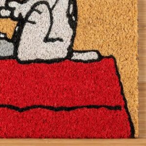 Gertmenian Peanuts Snoopy Coir Doormat - 2x3 Welcome Mat (2-Pack), Ideal for High Traffic Areas in Front Door, Garage, Entryway - Welcome, 80022 - Image 6