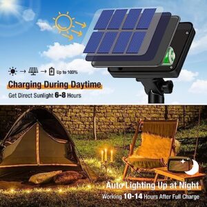 12 Pack Solar String Lights Outdoor, Total 960LED 396FT Solar Fairy Twinkle Lights Outdoor Waterproof 8 Modes Copper Wire Solar Lights for Outside Garden Patio Tree Christmas Wedding Party Decor - Image 3