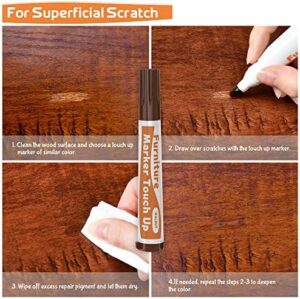 REALINN Wood Furniture Repair Kit- Set of 28 - Touch Up Markers, Fillers with Wood Putty - Repair Scratch, Cracks, Hole, Discoloration for Wooden Door, Floor, Table, Cabinet - Image 3