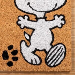 Gertmenian Peanuts Snoopy Coir Doormat - 2x3 Welcome Mat (2-Pack), Ideal for High Traffic Areas in Front Door, Garage, Entryway - Welcome, 80022 - Image 5