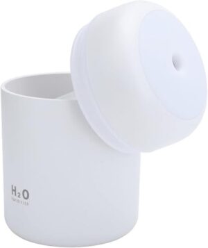 H2O – Ultrasonic Cool Mist Humidifier 3 Color (Black, White, Pink), Quiet Operation, USB Powered, Portable for Home, Office, Travel, Night Light Function, Compact Design, Improves Air Quality - Image 5