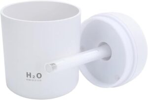 H2O – Ultrasonic Cool Mist Humidifier 3 Color (Black, White, Pink), Quiet Operation, USB Powered, Portable for Home, Office, Travel, Night Light Function, Compact Design, Improves Air Quality - Image 6