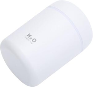 H2O – Ultrasonic Cool Mist Humidifier 3 Color (Black, White, Pink), Quiet Operation, USB Powered, Portable for Home, Office, Travel, Night Light Function, Compact Design, Improves Air Quality - Image 7