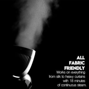 Garment Steamer, 1500W Travel Steamer with 300ml Detachable Water Tank, Fast 30s Heat-Up, Auto-Off, Handheld Steamer for Wrinkle Removal on Clothes, Garments, and Fabrics Black - Image 3