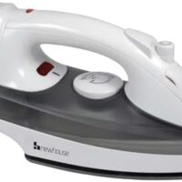 Newhouse Electric 120V 1200-Watt Retractable Cord Steam and Spray Iron NHIR-001-R, Retractable Cord, Self-Cleaning, ETL Certified Home Essential