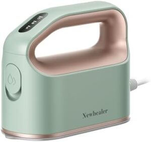 Newbealer Smart Steam Iron for Clothes - 1200W Professional-Grade Turbo Steam, 3 Steam & 3 Dry Heat Modes, 45s Heat-Up, 6oz Tank, Auto-Off, Nonstick Ceramic Soleplate for Home, RV & Hotel (120V Only)