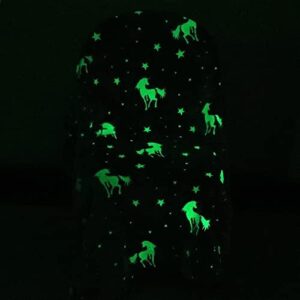 Glow in The Dark Blanket Unicorns Gifts for Girls,Toys for 2 3 4 5 6 7 8 9 10 Year Old Girl Gifts,Soft Kids Blankets for Christmas Halloween Birthday Valentines Gifts,50"x60" - Image 2