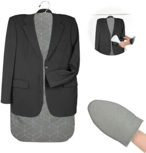 Steamer Board for Clothes With Ironing Glove, 35"17.5" Hanging Ironing Pad, Steam Iron Stand With Pad for Steaming Clothes